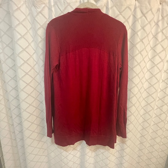 NWT Loft Crimson Red Open Cardigan Sweater Small - Picture 2 of 3